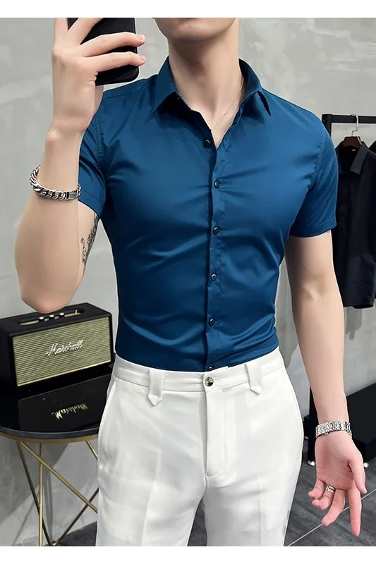Fashion Solid Color Shirts For Men 2022 