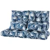 Outdoor Loveseat Cushions,5 Piece Wicker Chair Cushions Set,Tufted Cushons for Wicker Bench Patio Furniture,Floral 1