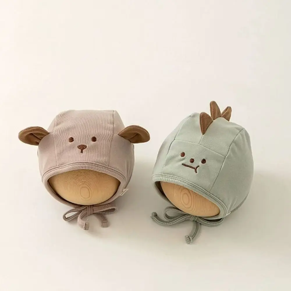 Cartoon Cute Baby Fetal Cap Polka Dot Animals Newborn Beanie Hat Cartoon Warm Infant Bonnet Hat Boys Girls