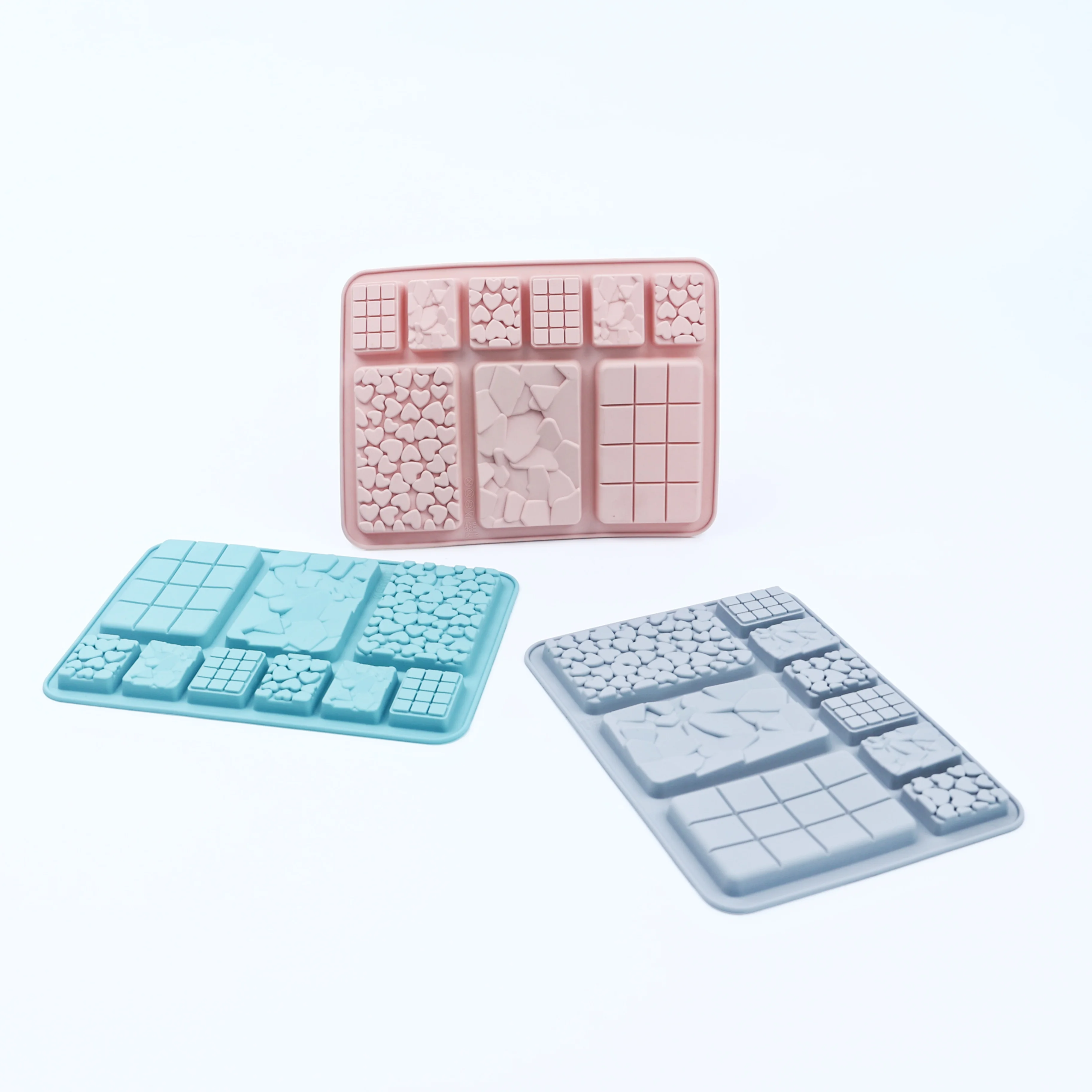 Baking Mold Waffle Chocolate Mold Silicone Moldes De Silicona Chocolate Bar Mold Reposteria Y Pasteleria