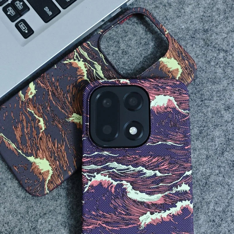 Floral Wave Pattern Lightweight Hard Case