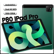 

Global version P80 Pad Pro 8 Inch Tablet Android 10.0 With 6GB RAM 128GB ROM Tablete Dual Sim GPS Google Play Type-C (Brand New)