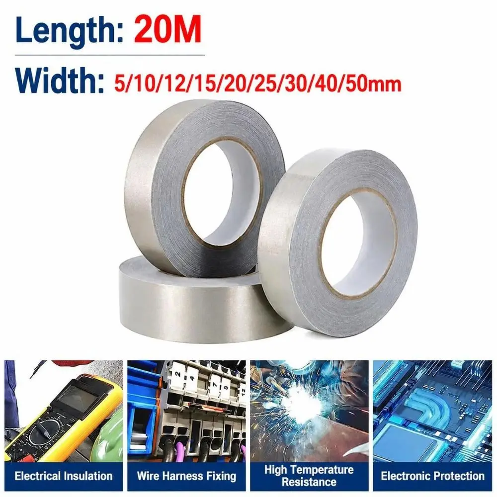 Enhanced Conductive EMI Shielding Cloth Tape - Double-Sided Adhesive, Multiple Widths