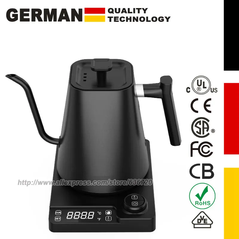 Graef GK502 waterkoker met zwanenhals zwart | Oldenhof