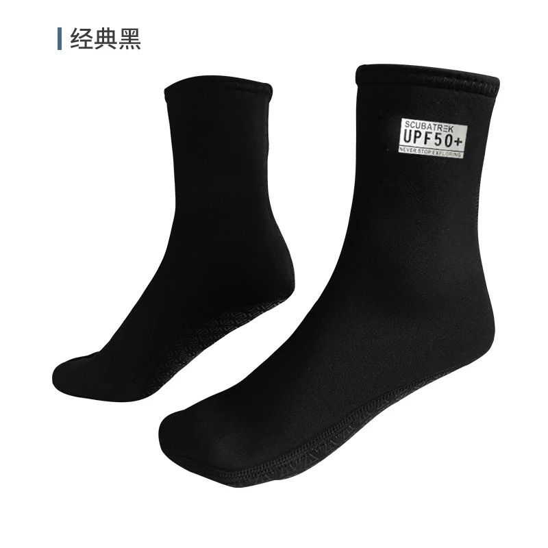 

Newao Outdoor Snorkeling Socks 3mm Thick Warm Anti-Piercing Cut Adult Beach Long Socks Flippers Socks Diving Socks Long