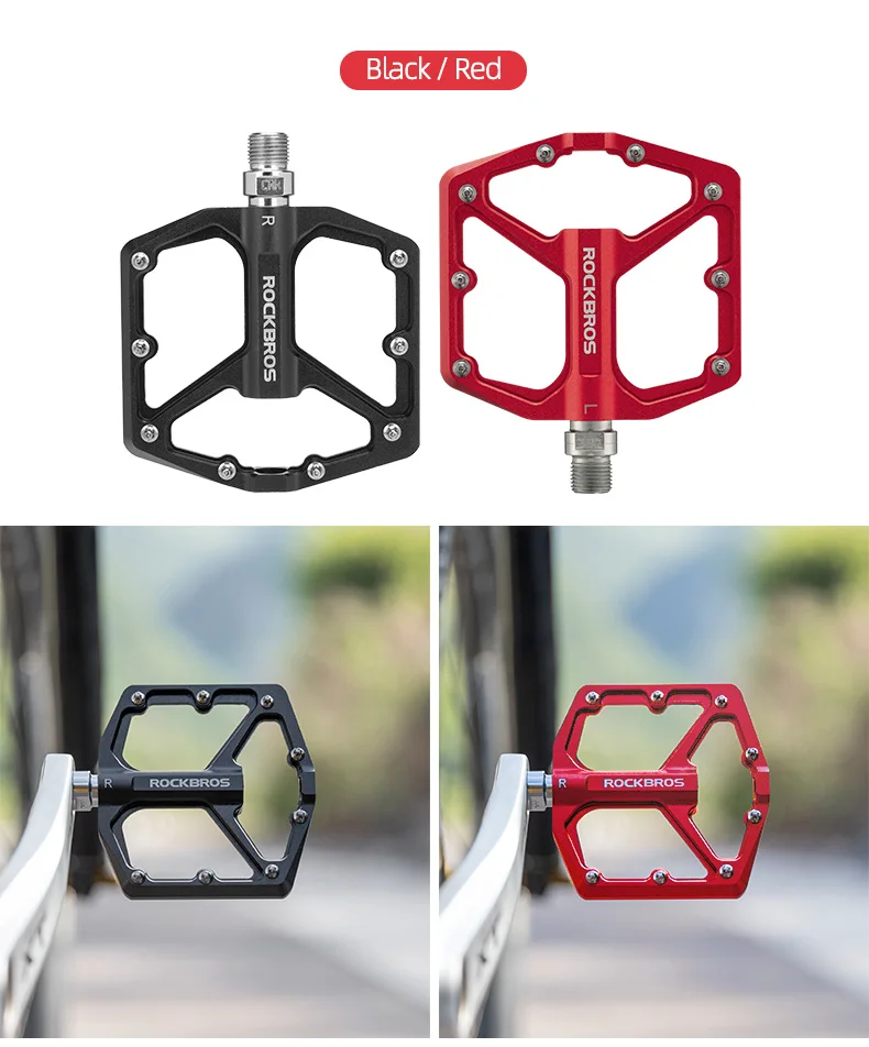 Bike Pedals Aluminum Alloy Anti-slip One-Piece Ultralight Sealed Bearing Cycling