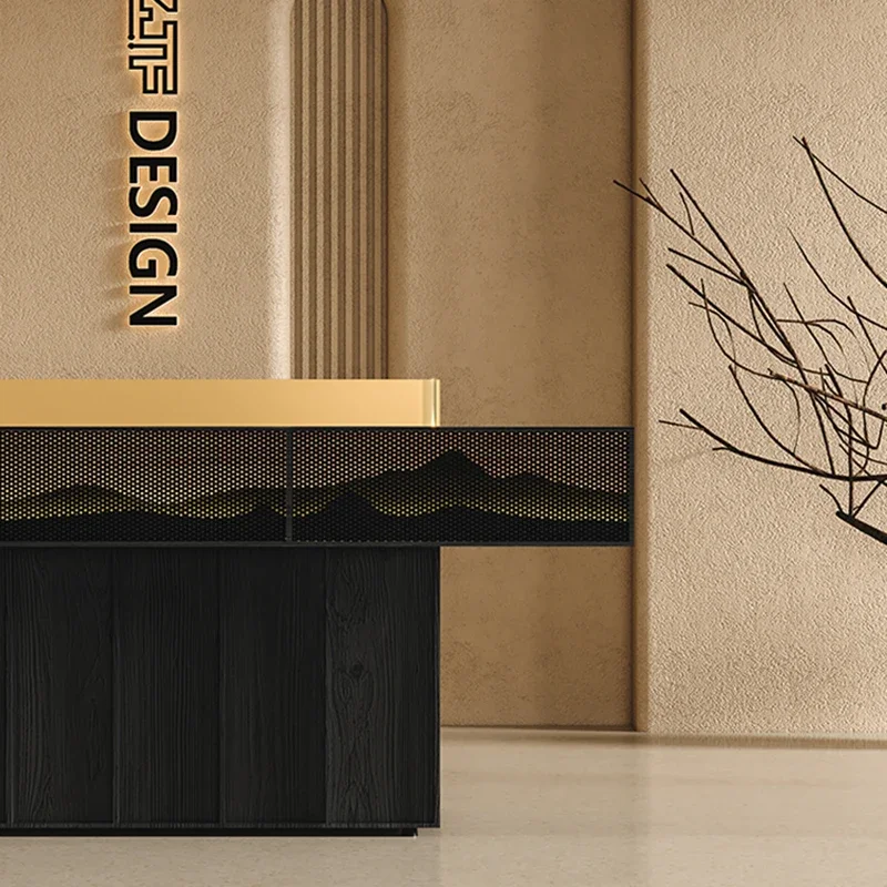 Desk Desk Front Reception Counter Customer Center Store Store Beauty Salon Executive Desks Podium Balie Cosmetics Checkout Home
