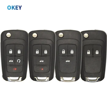 Okey Car Key Shell Case Cover per Chevrolet Cruze Epica Lova Camaro Impala per Opel Vauxhall Insignia Astra Mokka per Buick