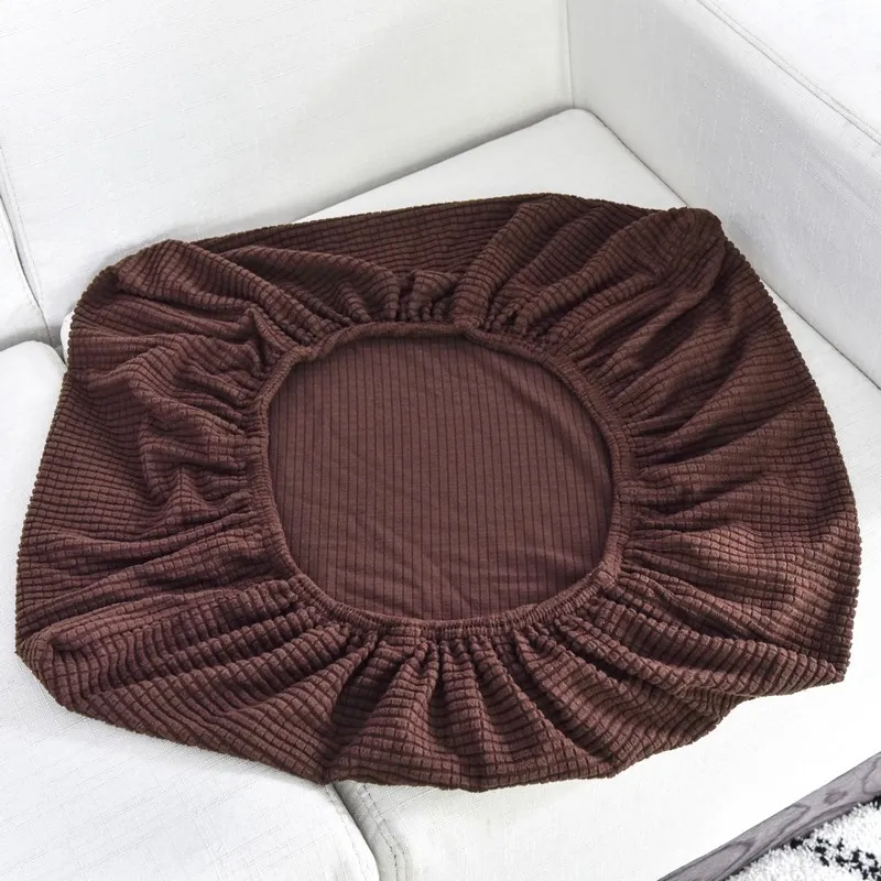 Plush Stretchable Jacquard Sofa Cushion Cover - Washable Furniture Protector