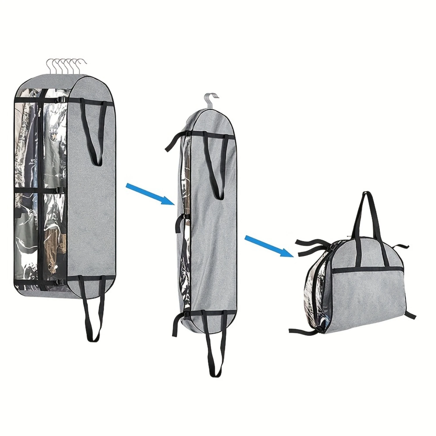 Heavy-Duty 300D Oxford Cloth Travel Bag-Foldable, Portable Solution For Clothes & More
