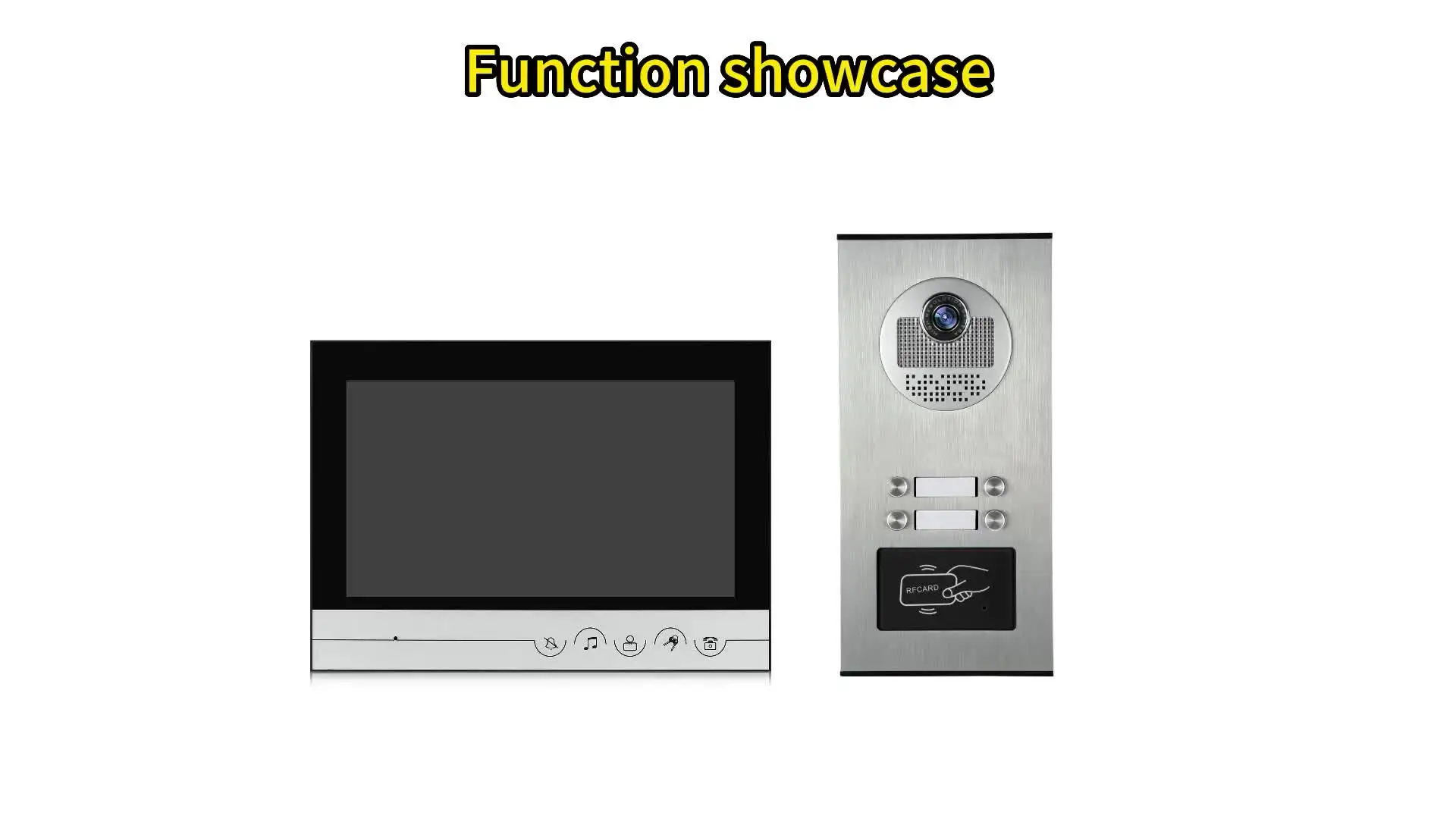 HSmart HD 9-дюймовый беспроводной видеодомофон для 6/8/10 квартир