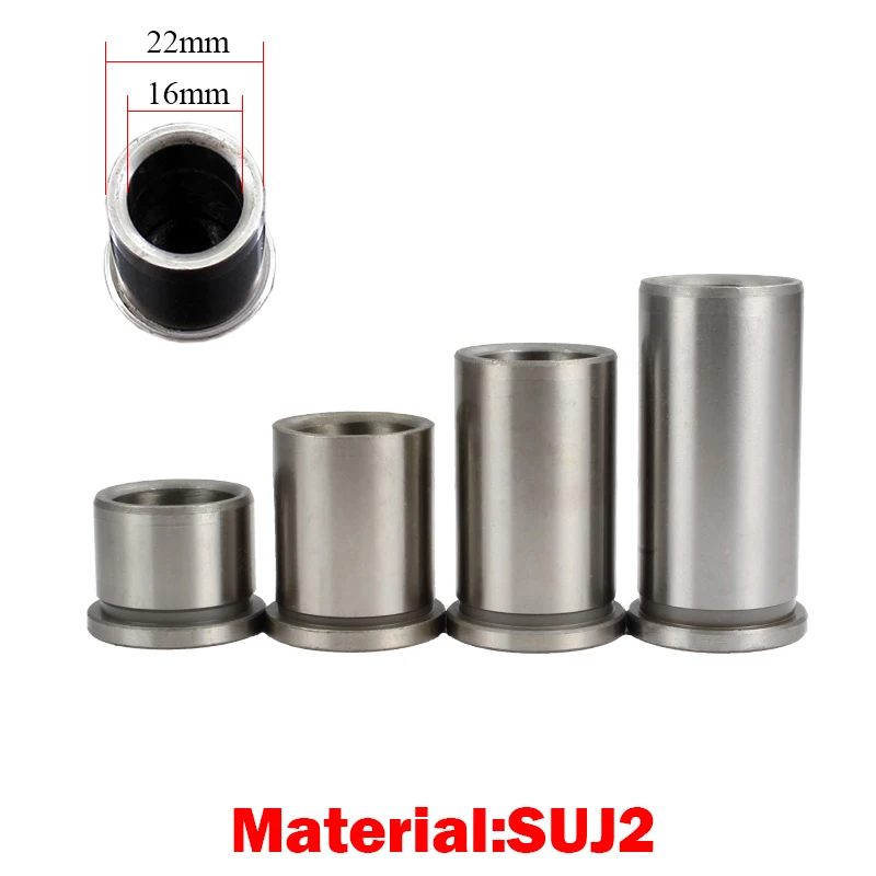 Mould Shoulder Sleeve 16mm ID 22mm OD 20mm-30mm Length HRC58 Plastic Hardware