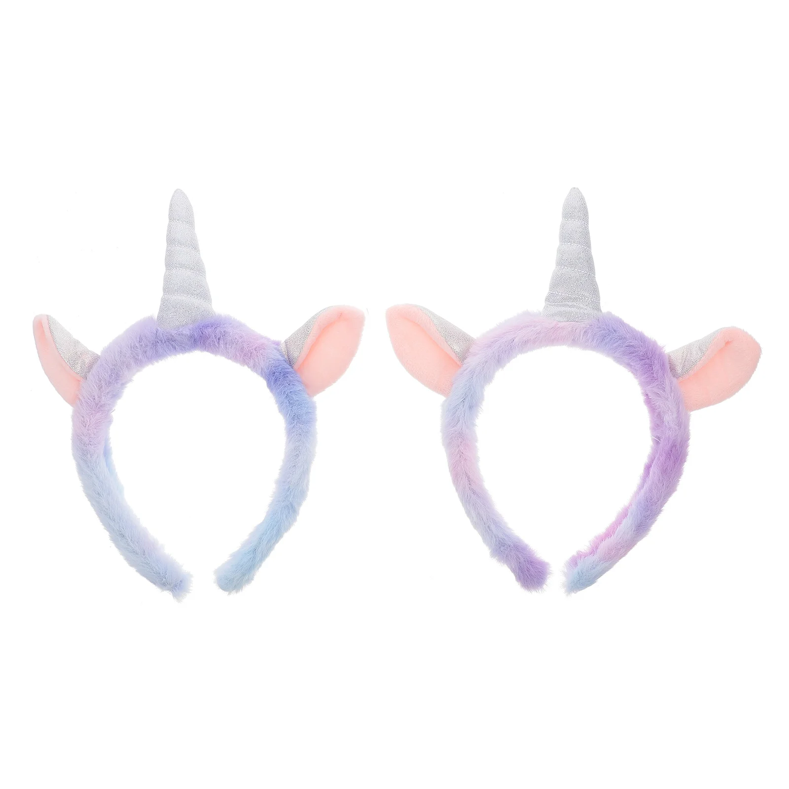 

2pcs Unicorn Headband Lovely Plush Hairband for Girl Kid Birthday Party Festival