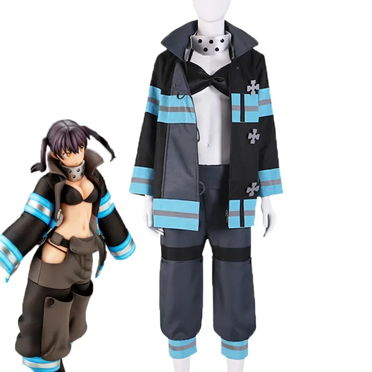 

Enn Enn No Shouboutai Fire Force Anime Tamaki Kotatsu Cosplay Costume Women Shinra Kusakabe Role Play Suit Fire Service