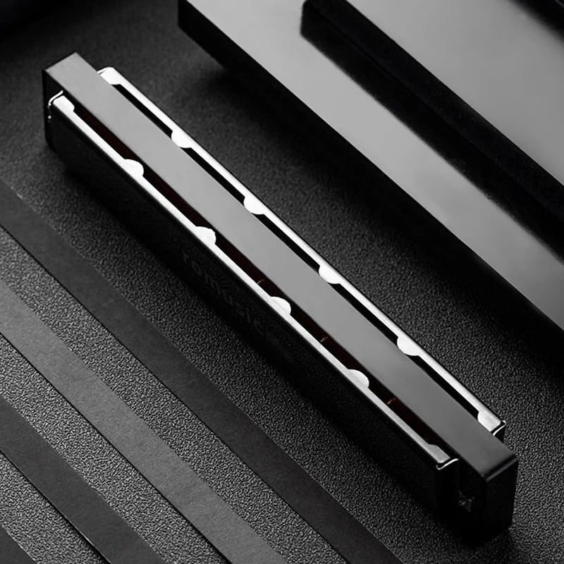 24-hole Polyphonic C Professional Mouth Harmonica Melodica Musical Instrument