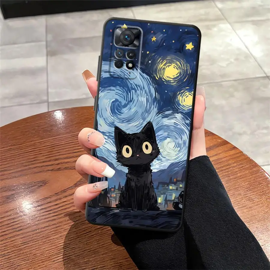 Elegant Black Oil Painting Art Phone Case