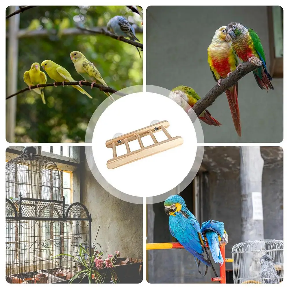 Bird Climbing Toys Folding Climbing Ladder Multi-purpose Beak Grinding Toys Bird Cage Accessories For Standing Climbing Resting