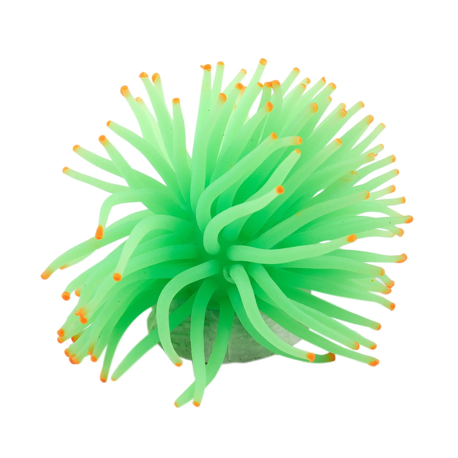 Fish Tank Decorations Aquarium Decorative Green Silicone Sea Anemone Ornament Aquarium Ornaments