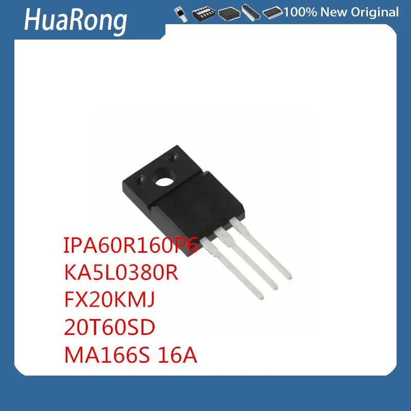 

10Pcs/Lot IPA60R160P6 6R160P6 650V 68A MOS TO-220F KA5L0380R FX20KMJ 20T60SD MA166S 16A