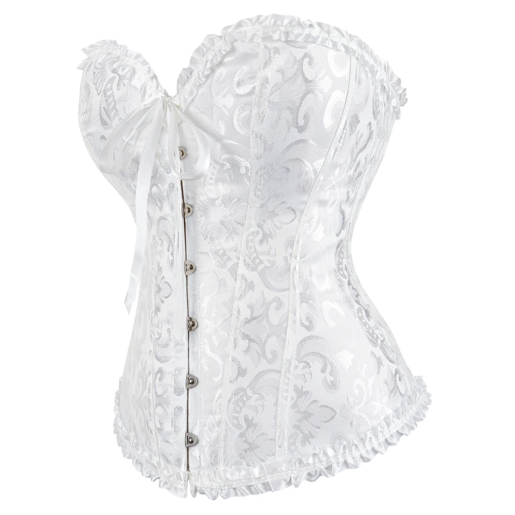 Body Shaper Women Palace Jacquard Tight Tummy Control Corset Halloween Costume Wear Waist Corset