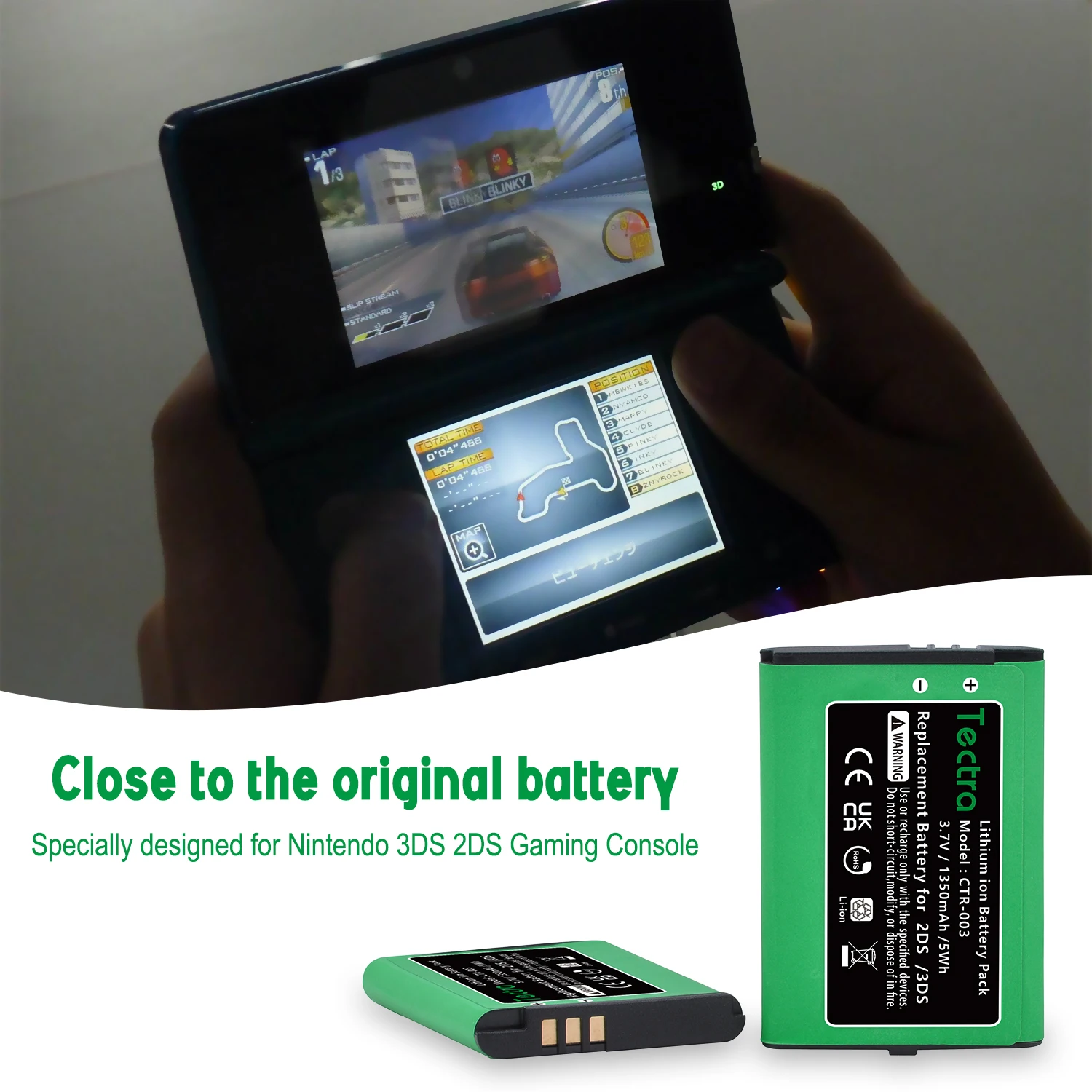 1350mAh CTR-003 CTR003 Lithium-ion Battery for Nintendo 3DS 2DS