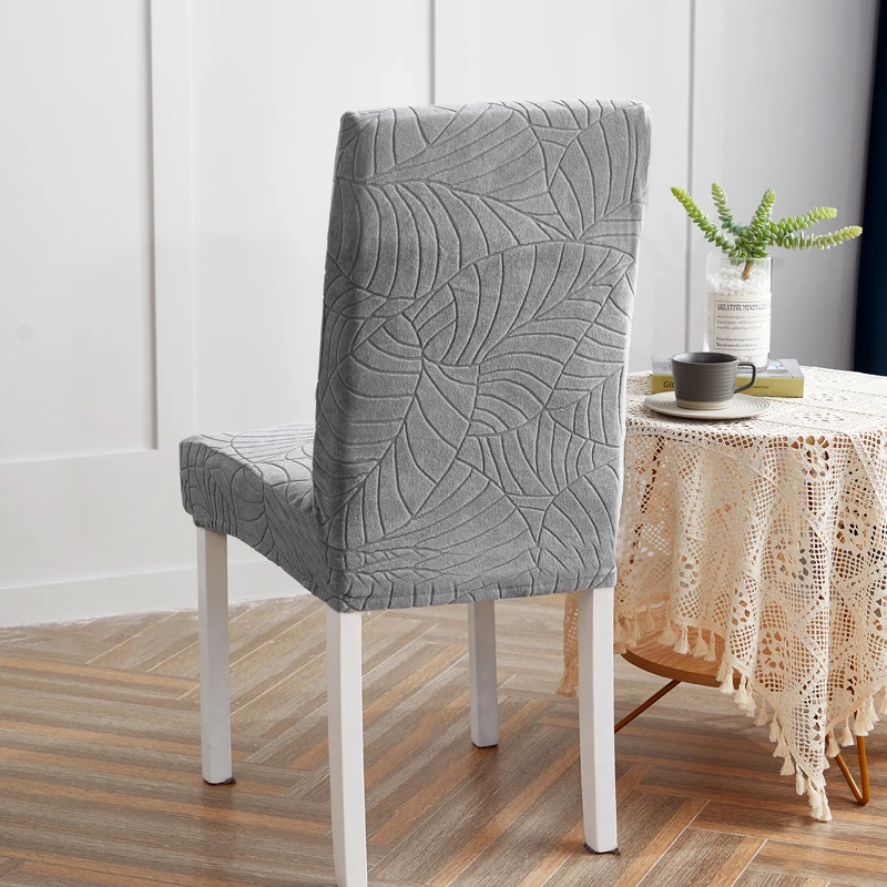 high quality thick chair cover for dining room all-inclusive jacquard chair cover waterproof elastic for pets dust-proof 5