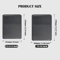 Housse pour ordinateur portable 13 15 pouces avec support, étui en cuir PU pour tablette, sac d'ordinateur Ultrabook antichoc avec tapis de souris pour HP/Dell/Surface 2