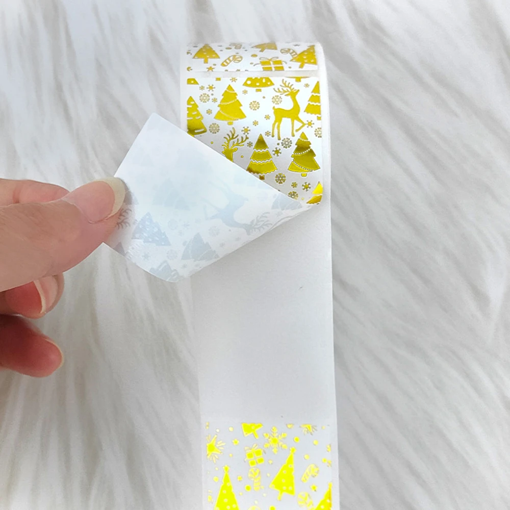 120 Stück rechteckige Goldfolien-Aufkleber „Danke für kleine Unternehmen“, Geschenk-Siegeletiketten, Versandaufkleber für Dekoration, Umschläge – Detail 7