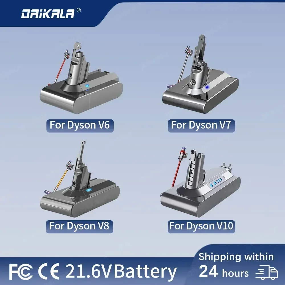 

21.6V Batterie for Dyson V6 V7 V8 V10 Series SV12 DC62 SV11 sv10 Handheld Vacuum Cleaner Spare battery Rechargeable Batery