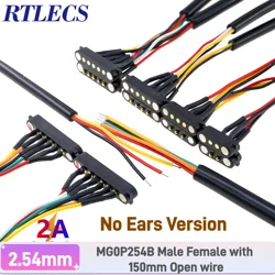 Enhanced Magnetic Pogo Pin Connector - Spring Loaded DC Power Socket - 9P (Male Female Wires)