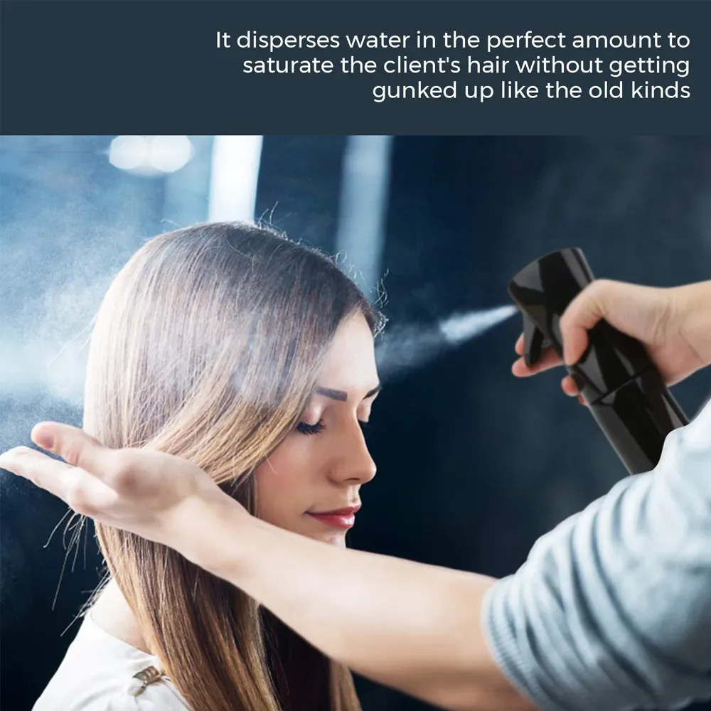 200ml Hairdressing Spray Bottle Barber High Pressure Water Can Salon Refill Bottle Beauty Atomizer Container
