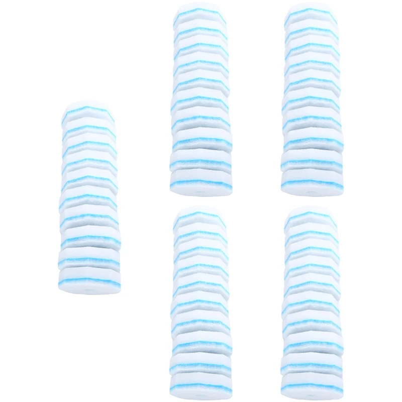 

50 Piece Upgraded Toilet Brush Wand White Sponge Disposable Toilet Cleaning Wand Head Compatible Wand Refills