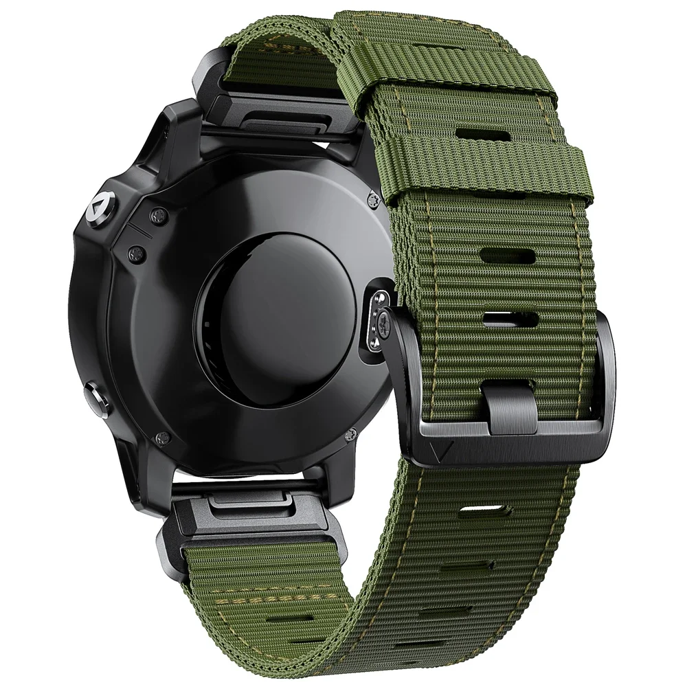 Nylon QuickFit Wristband with Adjustable Strap, 22mm/26mm - Enhanced Comfort and Durability