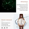 OLEVS Classics Leather Strap Quartz Watch for Women Fashion Elegant Diamond Ladies Watch Waterproof Date Women's Quartz Watch 4
