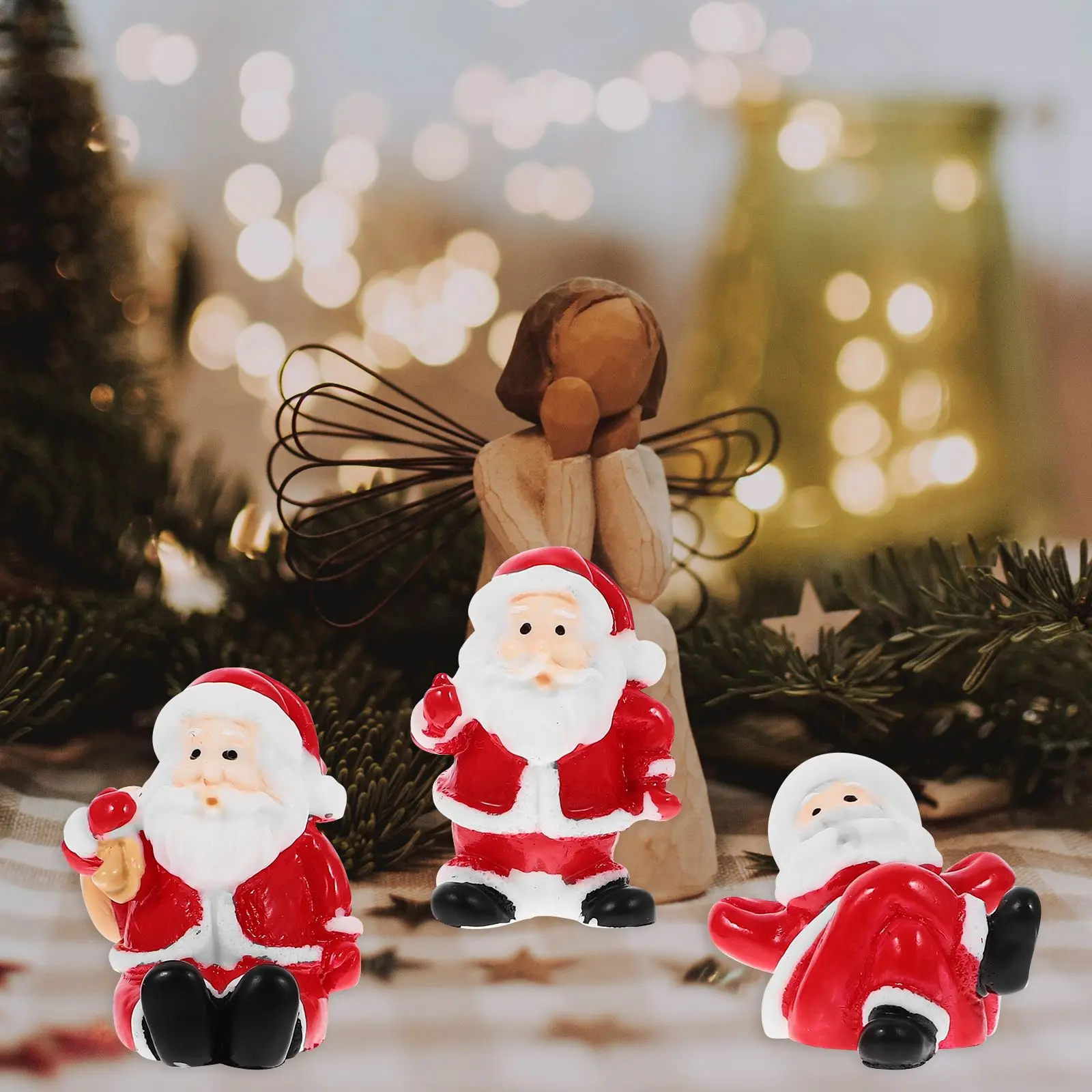 Figurine Miniature Artisanale Multicolore - Décoration Maison Et Sapin De Noël