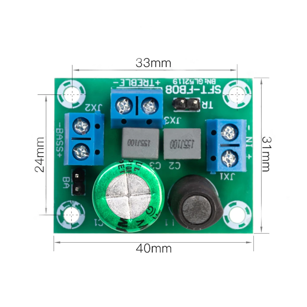 Adjustable Two Way Crossover HiFi Speaker Treble Bass Audio Speaker Divider Filter DIY Home Sound Theater audio crossover
