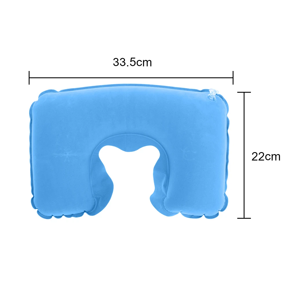 Flocking U-sh aped Travel Pillow Soft Comfortable Airplane Pillow Car Head Neck Rest Air Cushion Neck Support To The Head