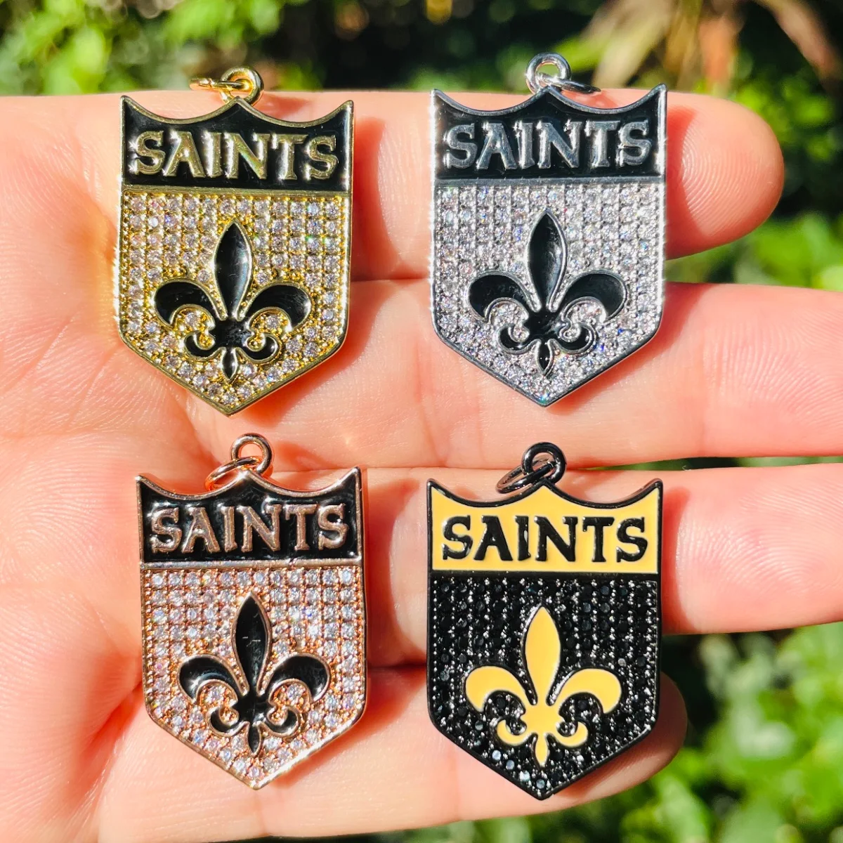 New Orleans Necklace Charm New Orleans Football Team New Orleans