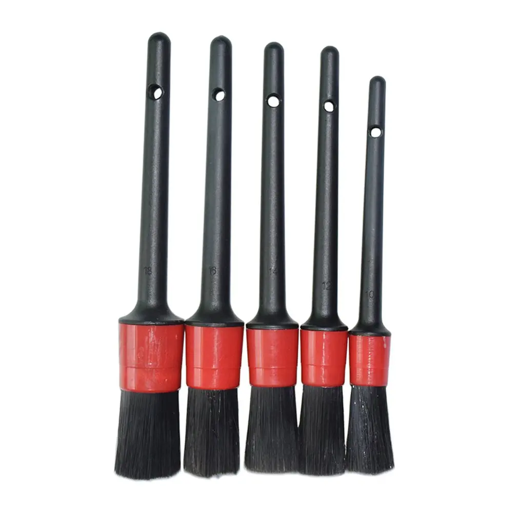 

5PCS Multifunction Car Detailing Brushes Car Wash Slit Brush Clean Seat Detail Brush Dashboard Air Outlet Wheel Cleaning Brush