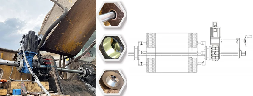 SP50 Automatic Portable Line Boring Machine and Bore Welding Boring Machines for