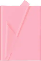 Vibrant Multicolor Kraft Tissue Paper - Assorted Colors for DIY Crafts, Gift Wrapping, and Art Projects (10 Sheets) (Light pink)