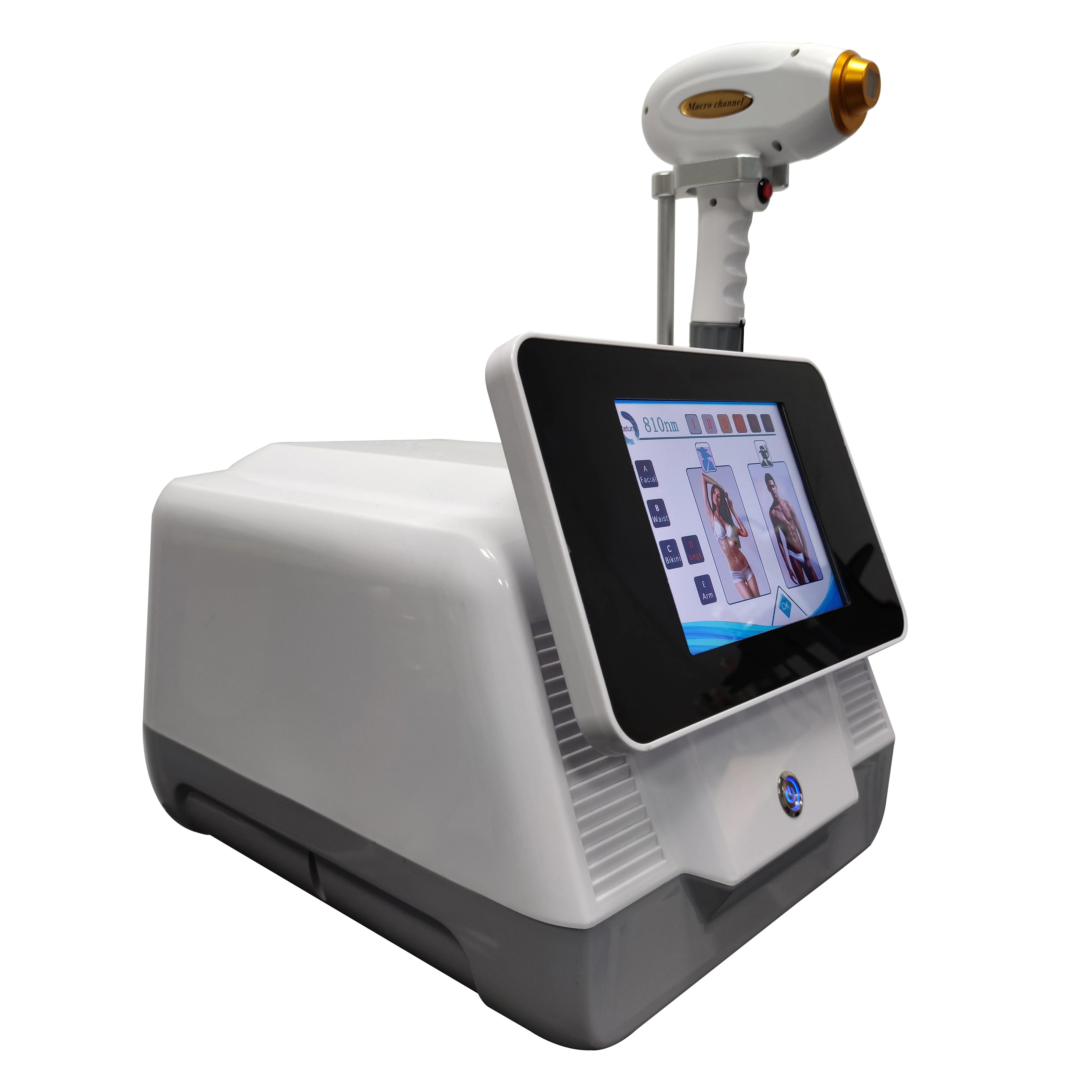 Portable Professional Diode Laser Hair Removal Device with 4 Wavelengths 755nm 808nm 940nm 1064nm Ice Cooling for Face And Body 4
