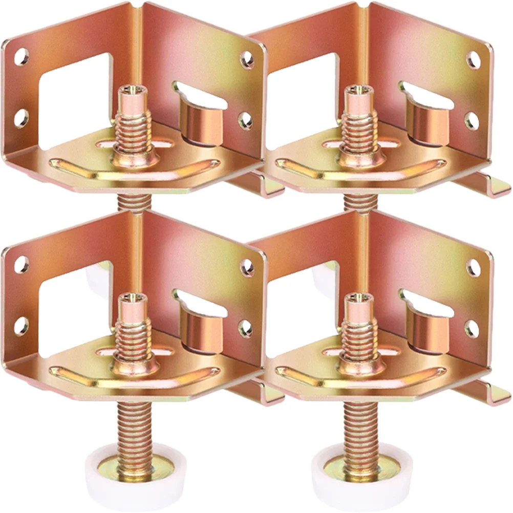 

4pcs Leveling Feet Adjustable Leg Leveler Table Leg Screw On Cabinet Leveler