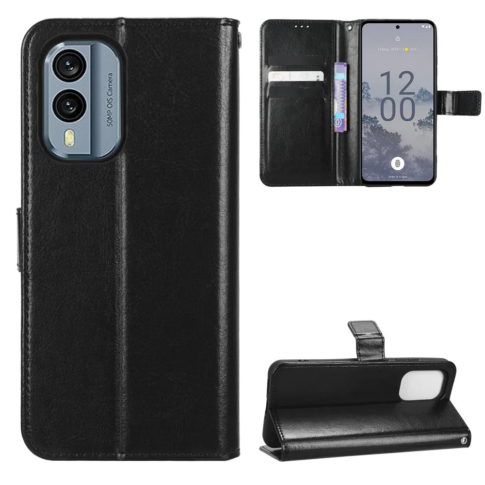Per Nokia X30 Case Luxury Flip Pu Leather Wallet Lanyard Stand Case Per Nokia X30 X 30 Nokiax30 Phone Bags