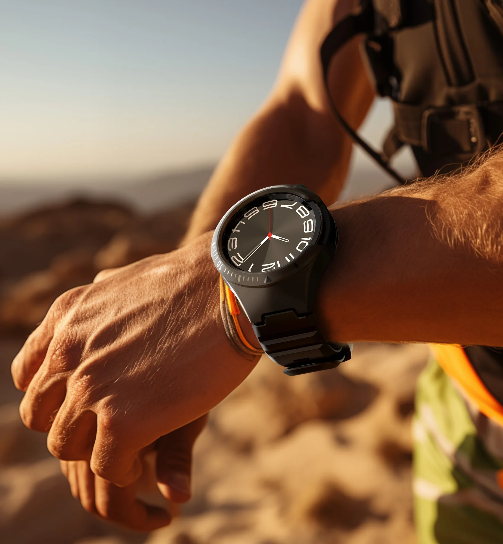 Rugged Shockproof Sports Band with Case - Adjustable Uni-body Design