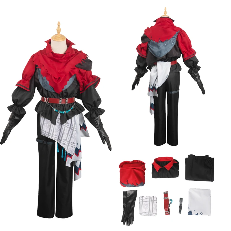 

Final Fantasy XVI FF16 Joshua Cosplay Men Costume Outfits Adult Male Boy Top Pants Cloak Full Set Halloween Party Disguise Suit