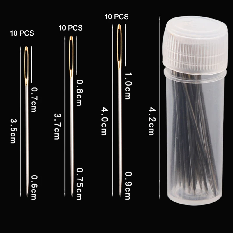 30pcs Cross Stitch Needles #26 #24 #22 Embroidery Needles Large Eye Sewing  Needles Hand Sewing Needle Home DIY Sewing Needles