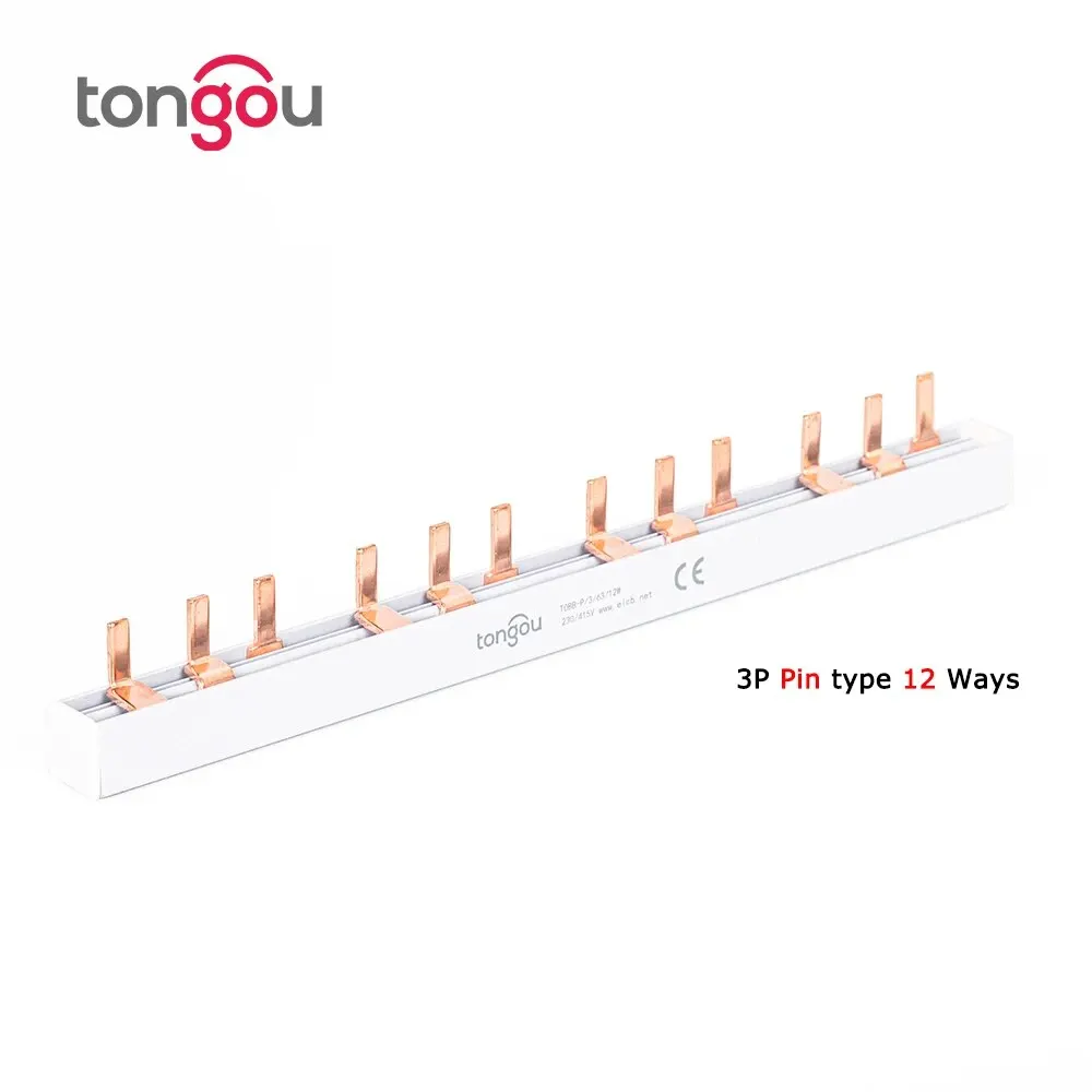 PIN TYPE Fork Type Copper Busbar for Distribution Box Circuit Breaker MCB 63A Connector Busbar Connection copper busbar