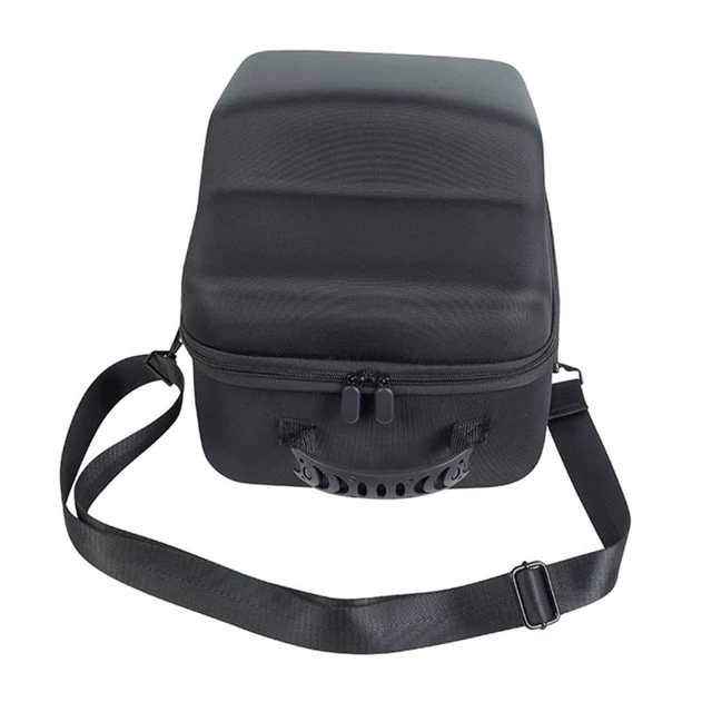 Borsa Per Altoparlante Con Tracolla - Custodia Trasporto Leggera, Nylon 600D, Tasche Laterali, Nero - Foto 4