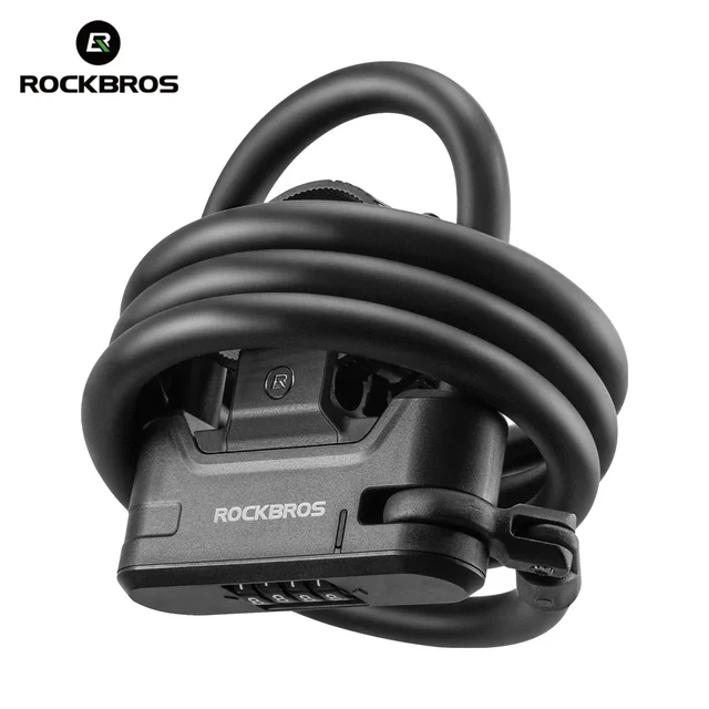 ROCKBROS Master และ Slave LOCK ล็อคสกู๊ตเตอร์อเนกประสงค์แบบพกพารหัสผ่านโลหะผสมสังกะสีทนทาน Anti-Theft MTB ขี่จักรยานสายล็อค 1